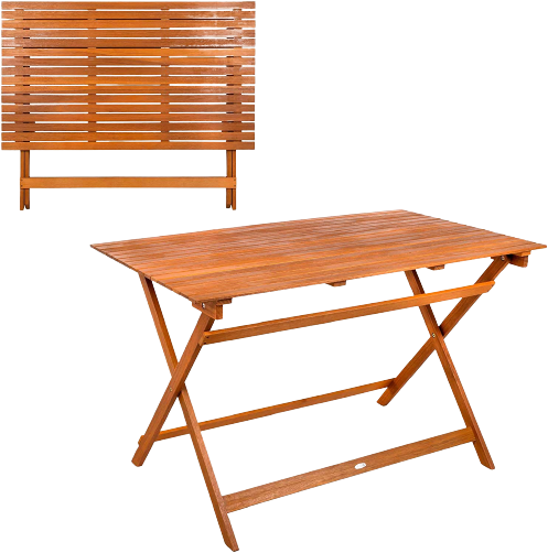 Mesa plegable de madera