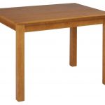 mesas de madera tono oscuro