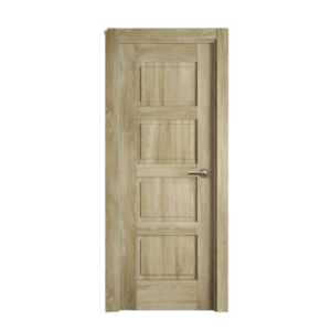 Puerta de madera interior en tonos claros